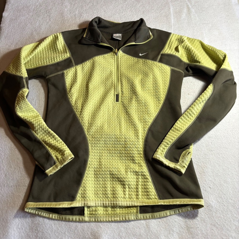 Nike Kids Therma Fit Quarter Zip Pullover Long Sleeve Athletic Jacket Size‎ L